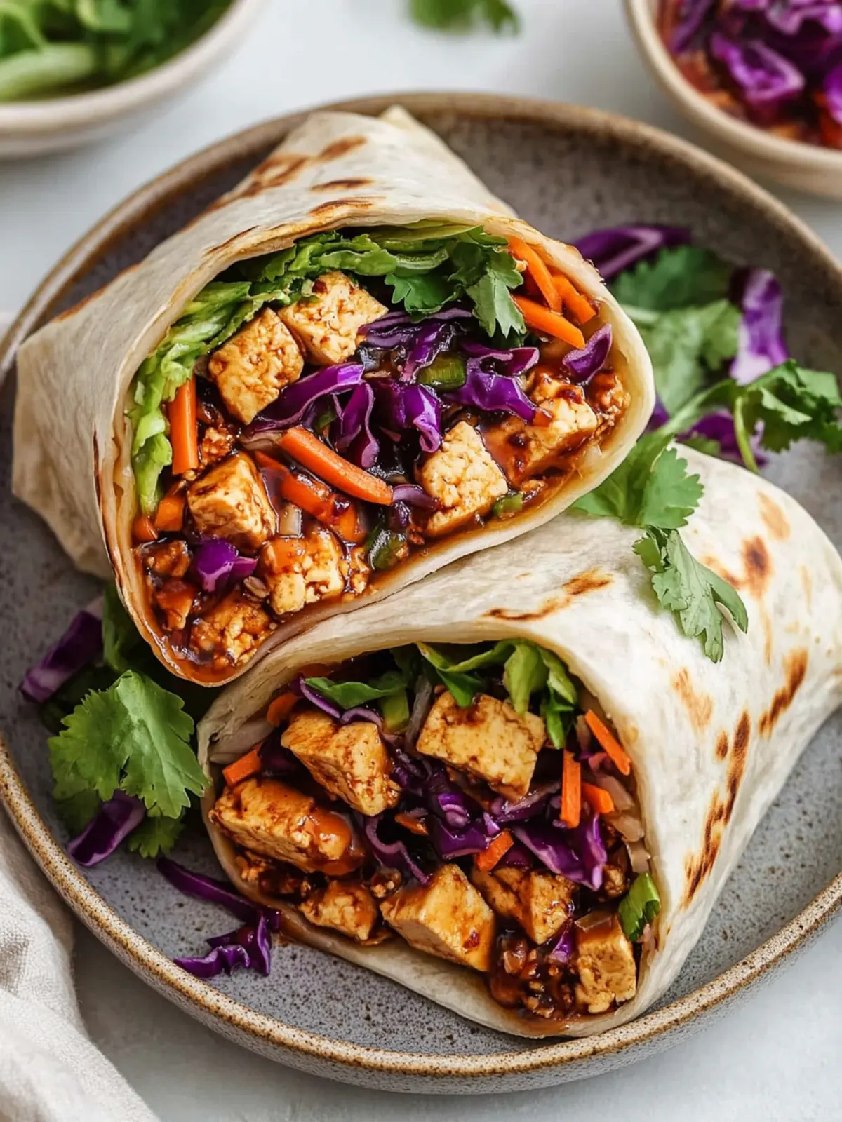 Maple Hoisin Shredded Tofu Wraps: Flavor-Packed Meal Prep! 3 Maple Hoisin Shredded Tofu Wraps