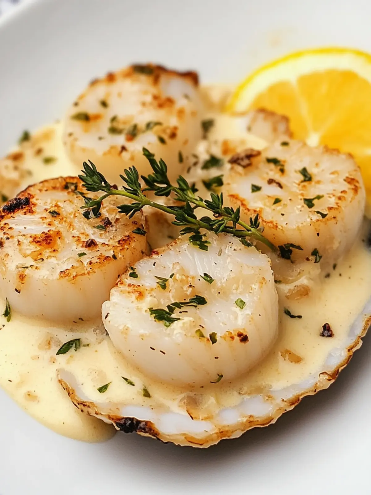 Decadent Scallops with Cream Sauce for Effortless Elegance 2 Scallops with Cream Sauce