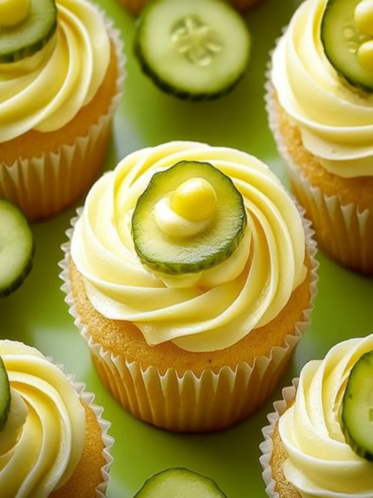 Savory Pickle Cupcakes with Bourbon Frosting You'll Love 5 Pickle Cupcakes