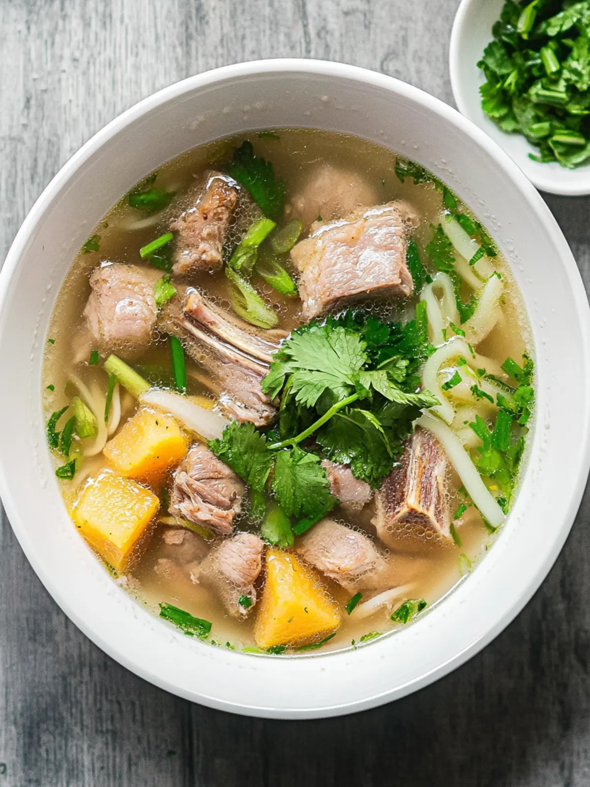 Hearty Vietnamese Pork Spare Rib Soup with Opo Squash Bliss 5 Vietnamese Pork Spare Rib Soup with Opo Squash
