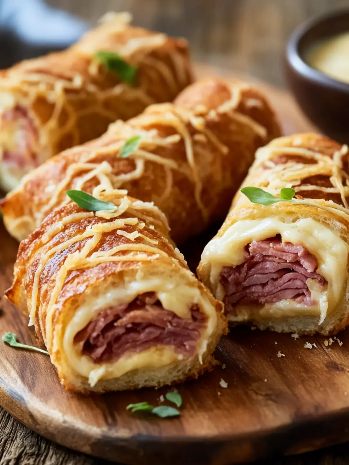 Baked Reuben Sandwich Roll-Ups: Delicious Snack for All Occasions 2 Baked Reuben Sandwich Roll-Ups