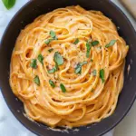 Creamy Red Pepper Alfredo Pasta that's Totally Nut-Free! 2 Creamy Red Pepper Alfredo Pasta