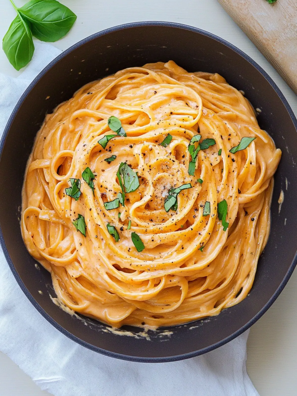 Creamy Red Pepper Alfredo Pasta that's Totally Nut-Free! 5 Creamy Red Pepper Alfredo Pasta