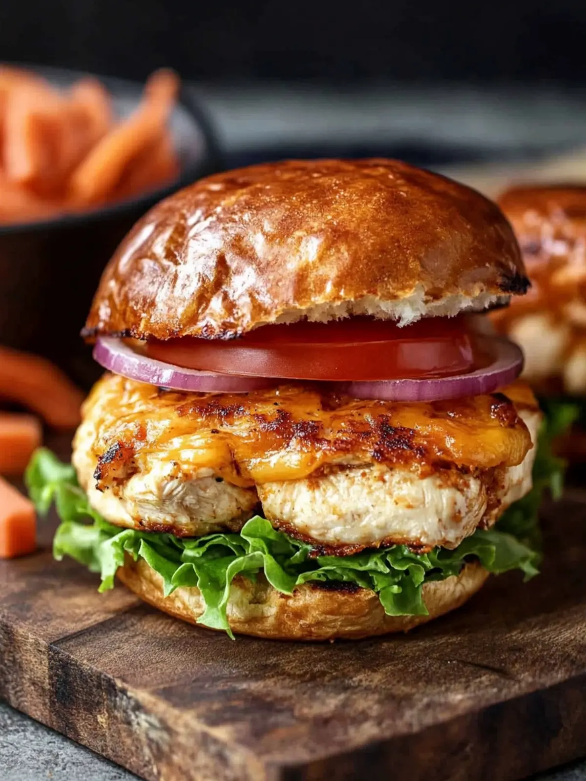 Savor Cheddar Ranch Chicken Burgers for Ultimate Flavor Bliss 4 Cheddar Ranch Chicken Burger