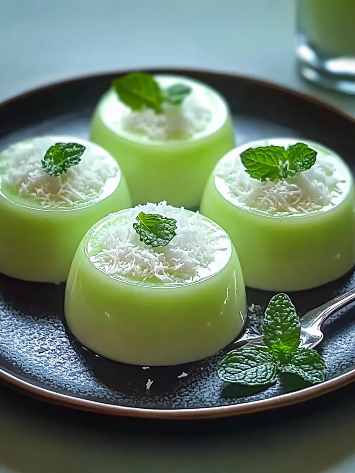 Tropical Pandan Coconut Panna Cotta That's Dairy-Free Delight! 3 Pandan Coconut Panna Cotta