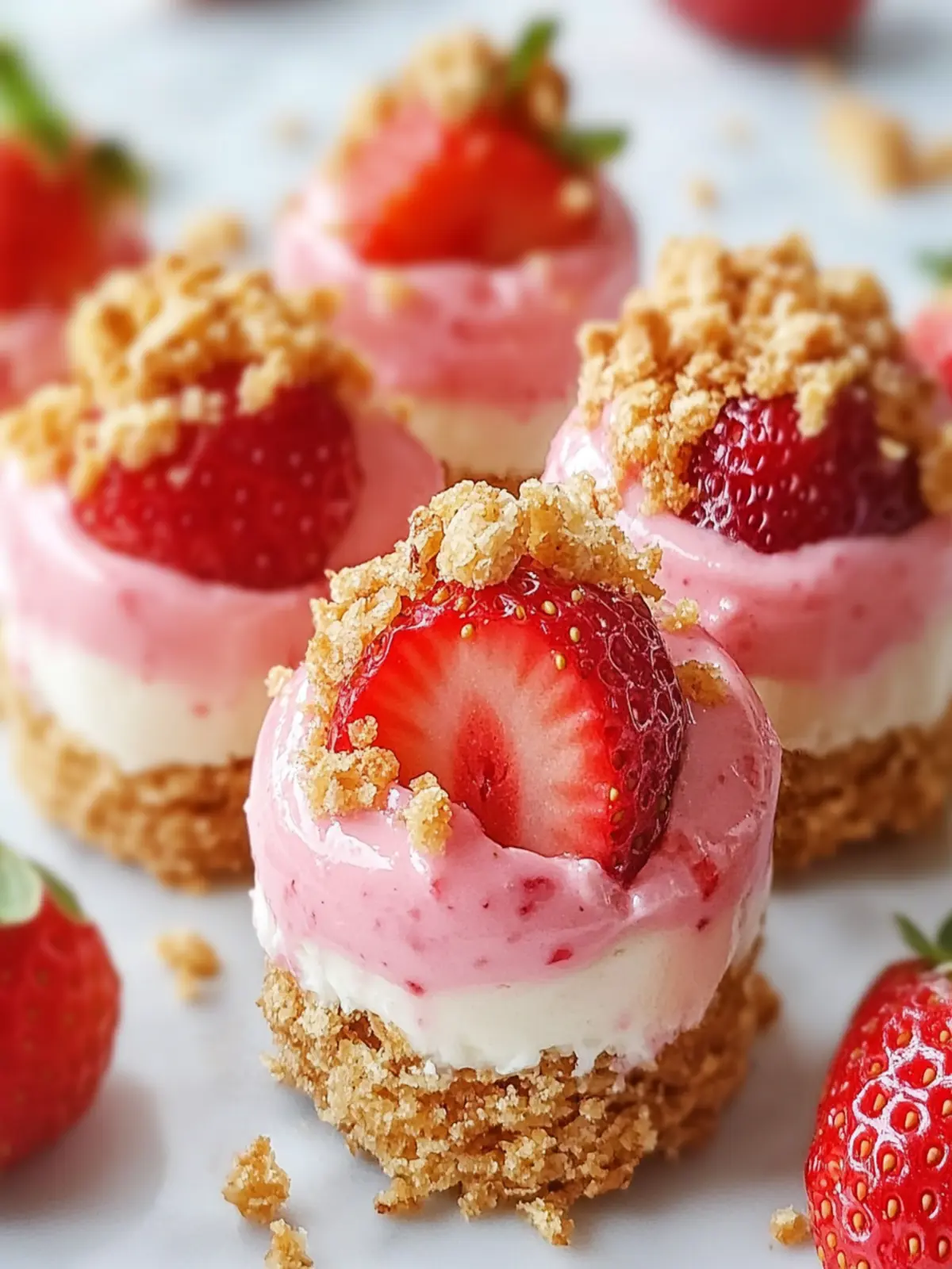 Irresistible Strawberry Cheesecake Crunch Bites You’ll Love 4 Strawberry Cheesecake Crunch Bites