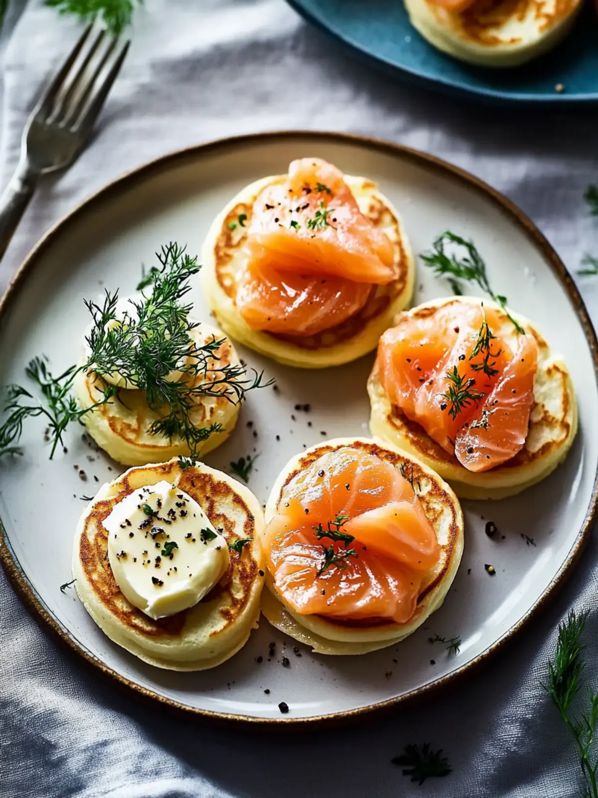 Delicious Salmon Blinis with Whipped Butter for Easy Entertaining 2 Salmon Blinis with Whipped Butter