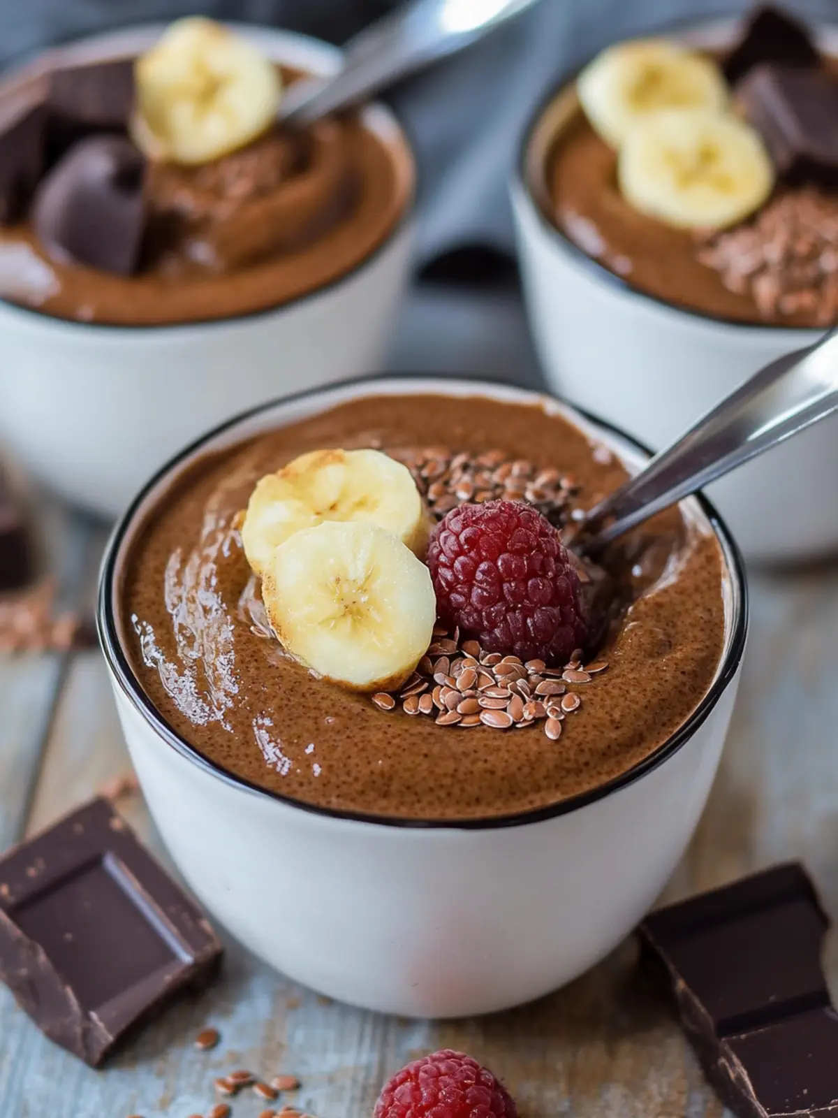 Indulge Guilt-Free with Chocolate Flaxseed Pudding Bliss 2 Chocolate Flaxseed Pudding