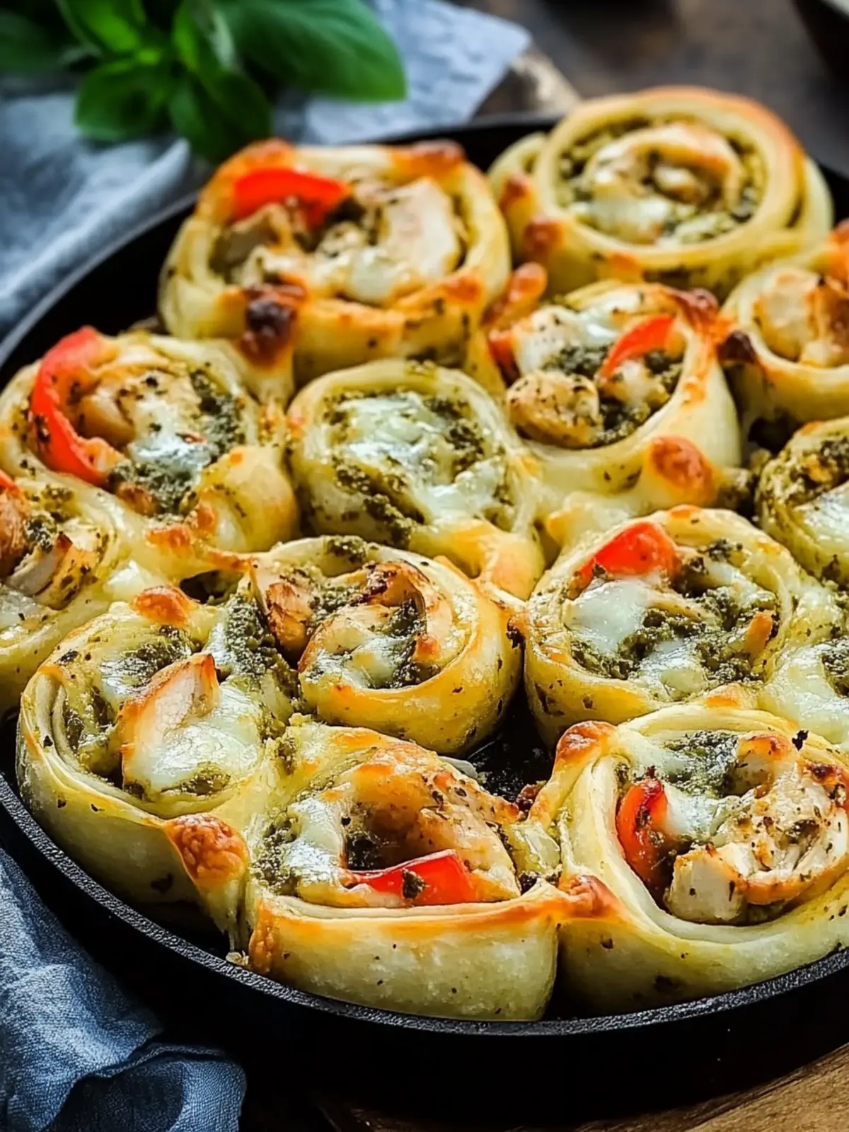 Irresistible Chicken Pesto Pizza Rolls Ready in 28 Minutes 5 Chicken Pesto Pizza Rolls