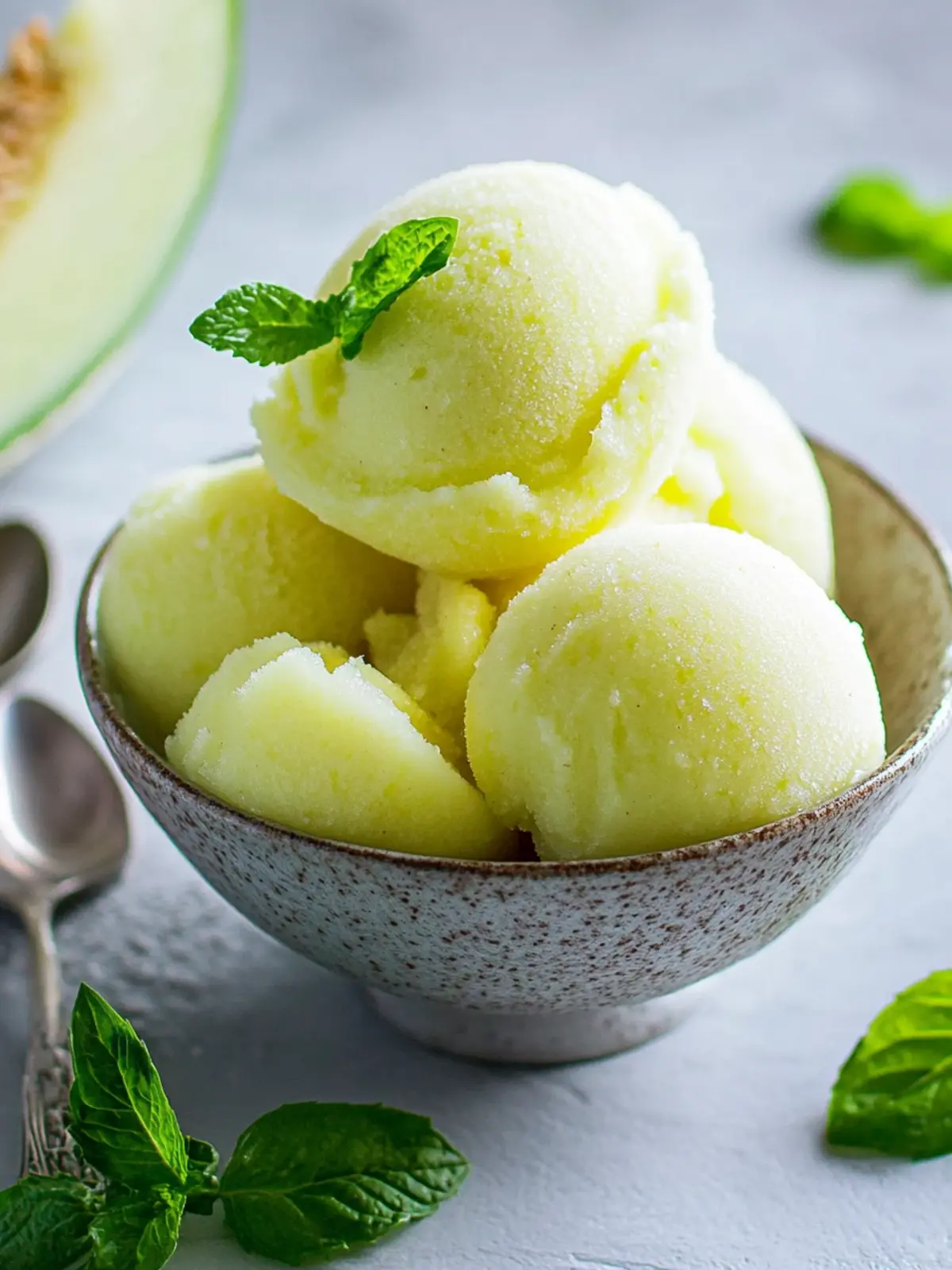 Refreshing Honeydew Melon Sorbet to Beat the Summer Heat 4 Honeydew Melon Sorbet