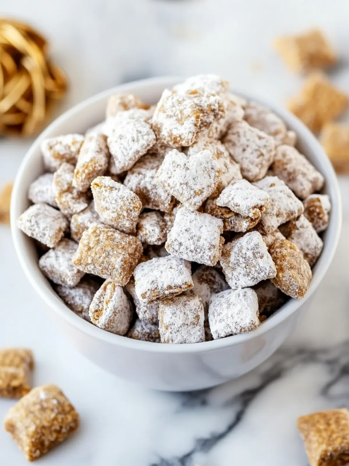 Delicious Cookie Butter Puppy Chow: No-Bake Snack Bliss 3 Cookie Butter Puppy Chow