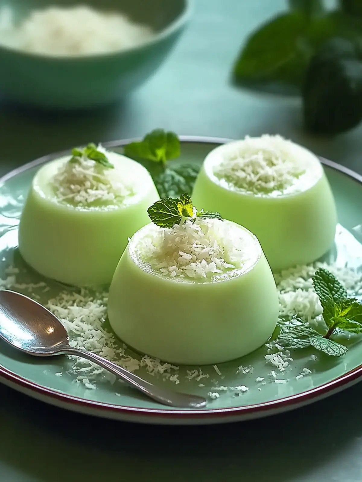 Tropical Pandan Coconut Panna Cotta That's Dairy-Free Delight! 5 Pandan Coconut Panna Cotta