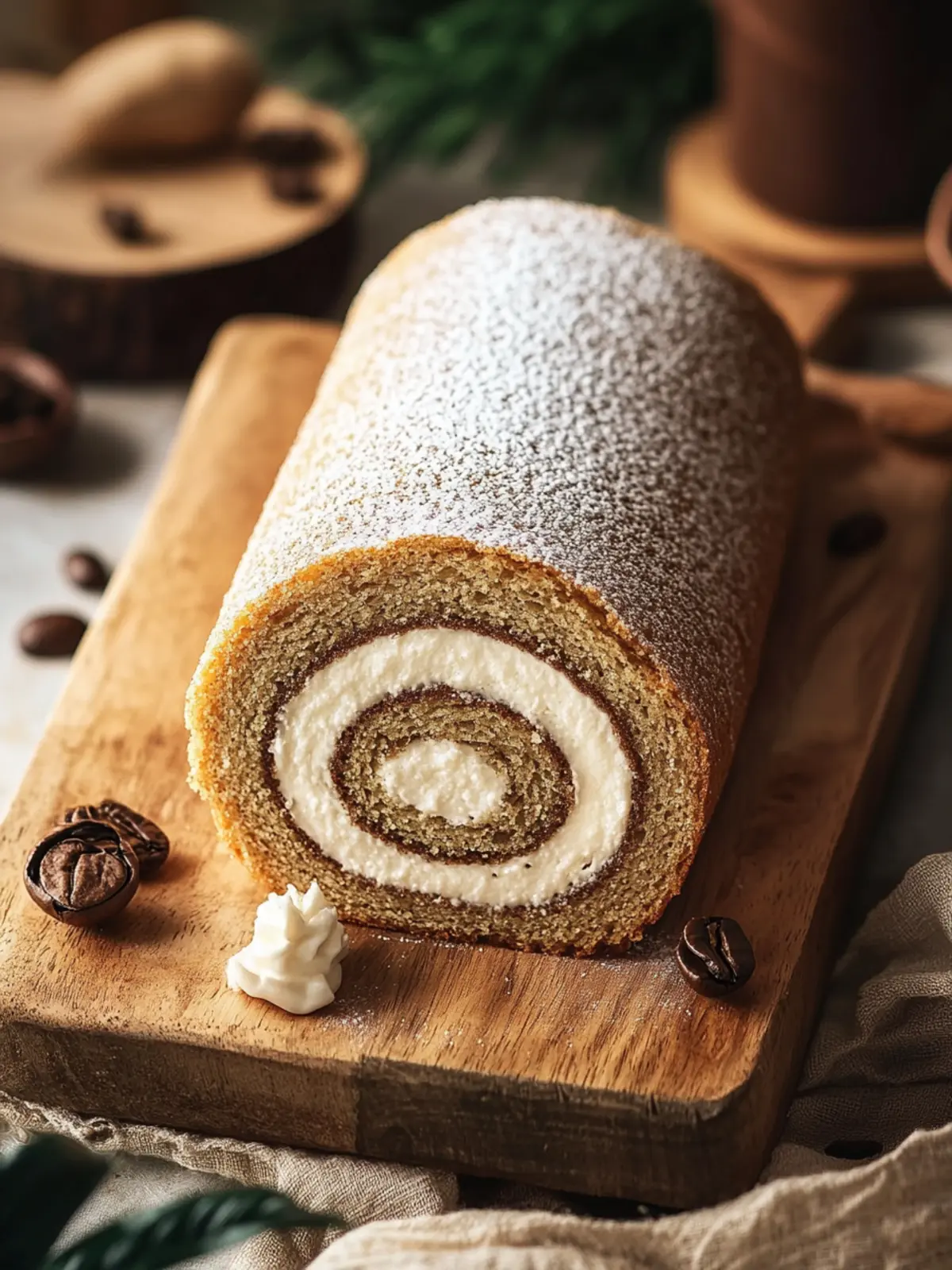 Irresistible Coffee Swiss Roll with Creamy Whipped Delight 4 Coffee Swiss Roll