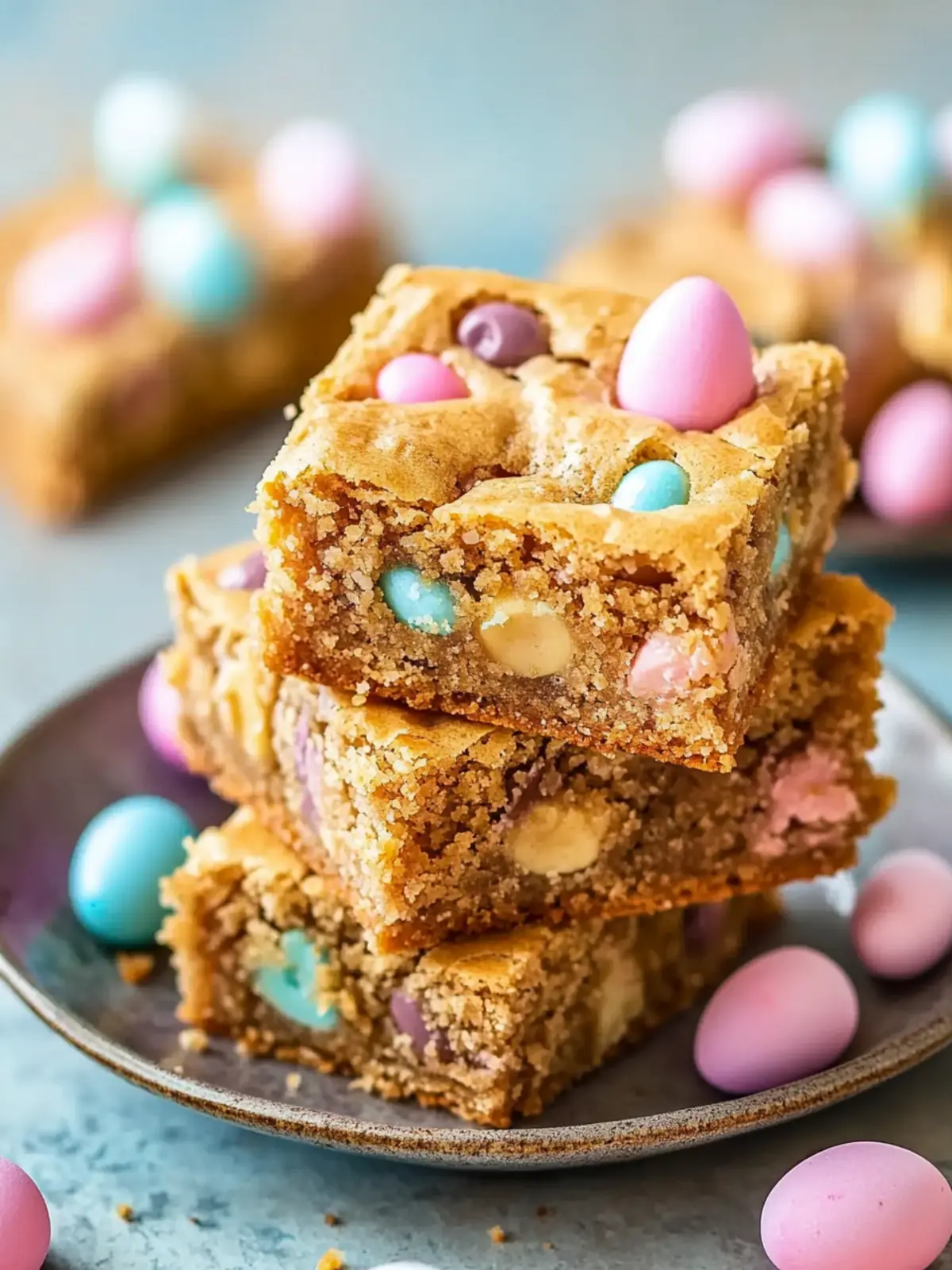 Indulge in Soft and Chewy Easter Egg Blondies Today 4 Easter Egg Blondies