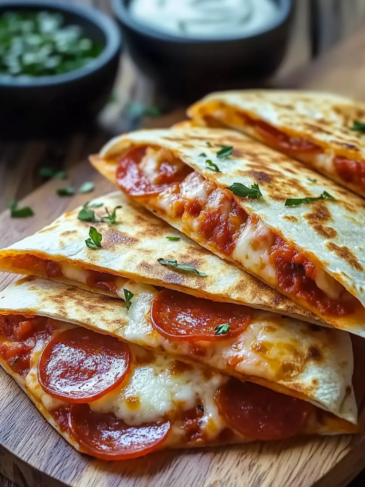 Pepperoni Pizza Quesadillas: Quick, Cheesy Family Favorite 5 Pepperoni Pizza Quesadillas