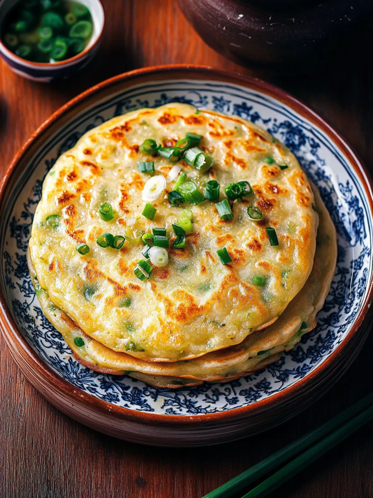 Master Easy Chinese Green Onion Pancakes in 15 Minutes! 2 Chinese Green Onion Pancakes