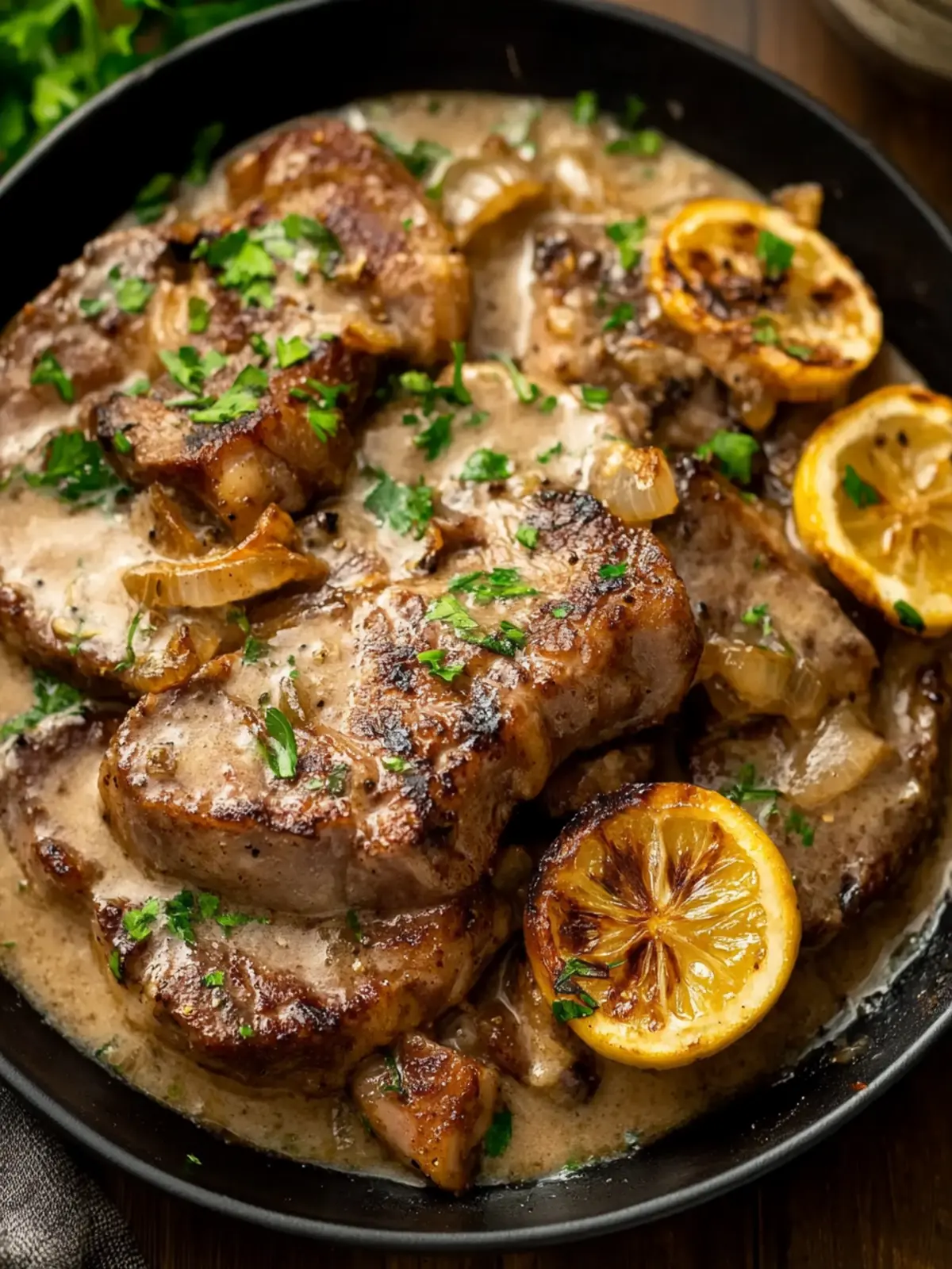 Irresistible Smothered Pork Steak in Creamy Garlic Sauce 4 Smothered Pork Steak