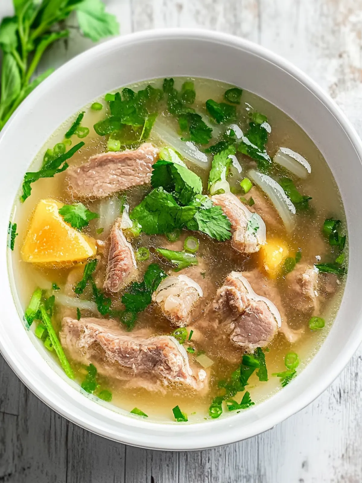 Hearty Vietnamese Pork Spare Rib Soup with Opo Squash Bliss 2 Vietnamese Pork Spare Rib Soup with Opo Squash