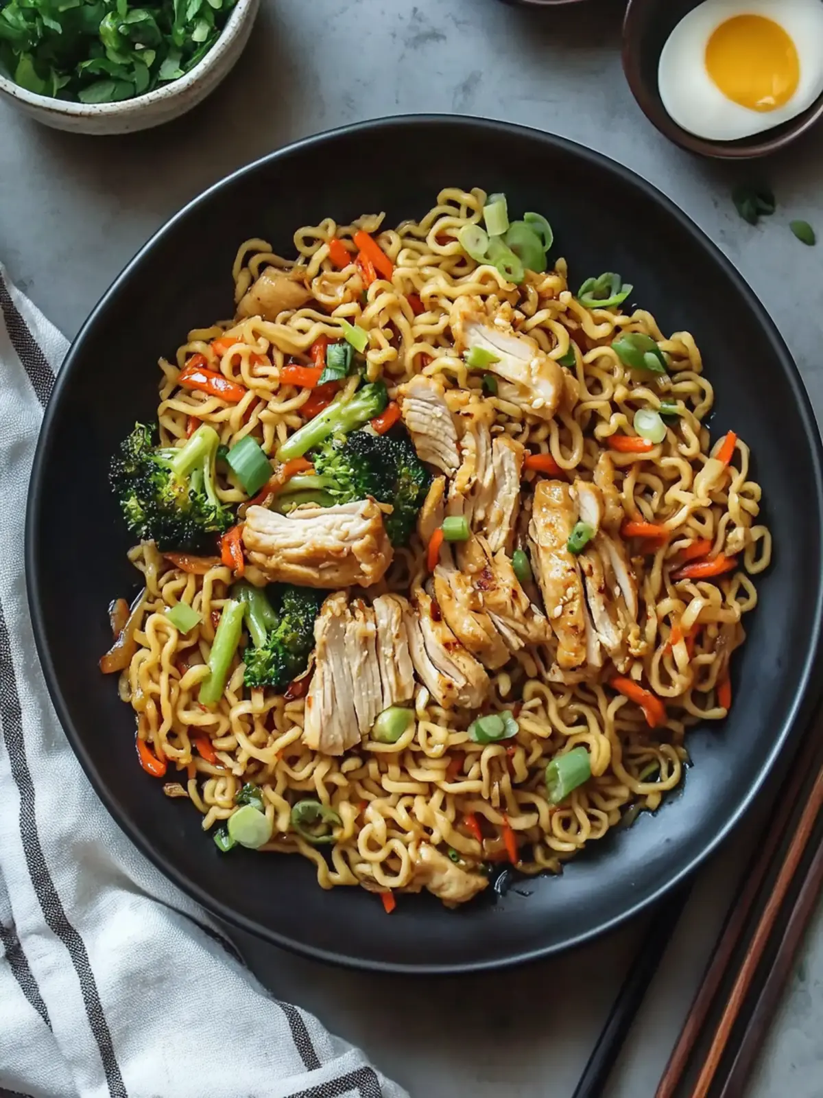 Savory Chicken Yakisoba with Ramen Noodles in 30 Minutes 2 Chicken Yakisoba with Ramen Noodles