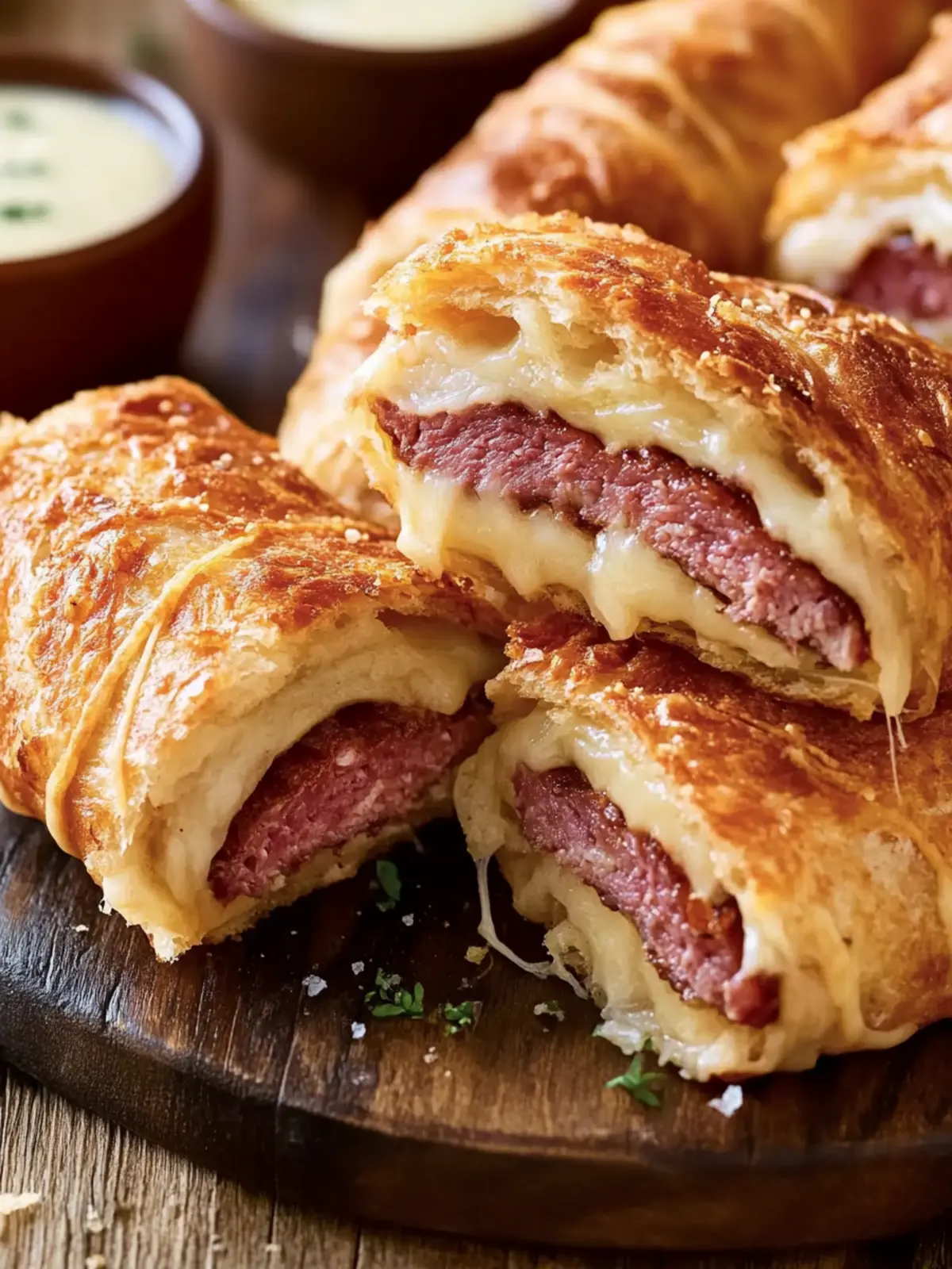 Baked Reuben Sandwich Roll-Ups: Delicious Snack for All Occasions 3 Baked Reuben Sandwich Roll-Ups