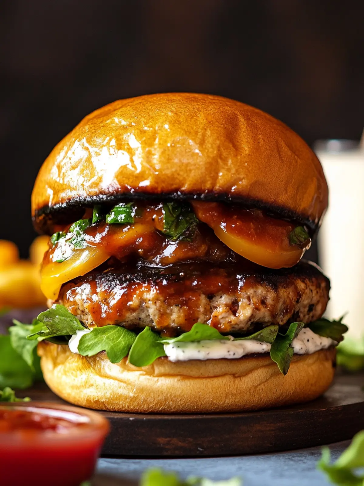 Ultimate BBQ Ranch Turkey Smash Burger for Flavor Lovers 4 BBQ Ranch Turkey Smash Burger