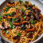 Crispy Chili Oil Noodles with Soy-Glazed Mushrooms Bliss 10 Crispy Chili Oil Noodles with Soy-Glazed Mushrooms