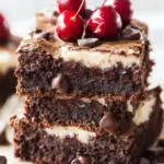Irresistible Black Forest Brownies with Cherries to Share 6 Black Forest Brownies