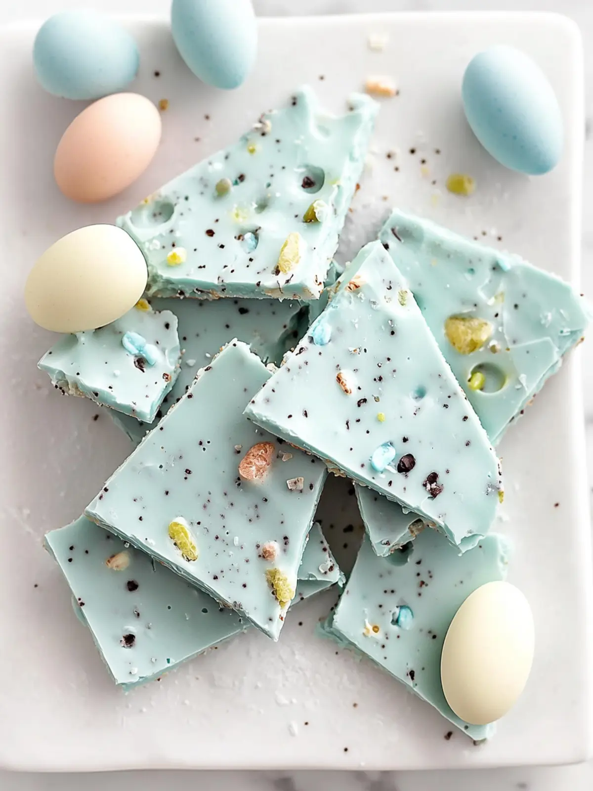 Indulge in Homemade Robin Egg Easter Bark Delight 3 Robin Egg Easter Bark