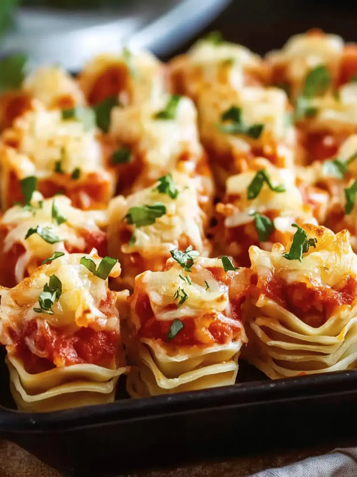 Savory Mini Lasagna Appetizer Rolls for Easy Snacking 2 Mini Lasagna Appetizer