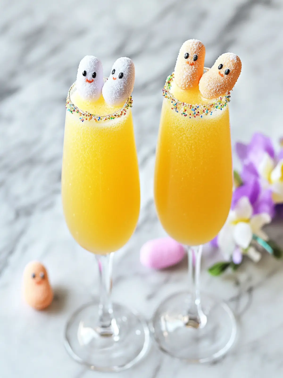 Easter Peeps Mimosa: A Fun Twist for Your Brunch Bash 2 Easter Peeps Mimosa