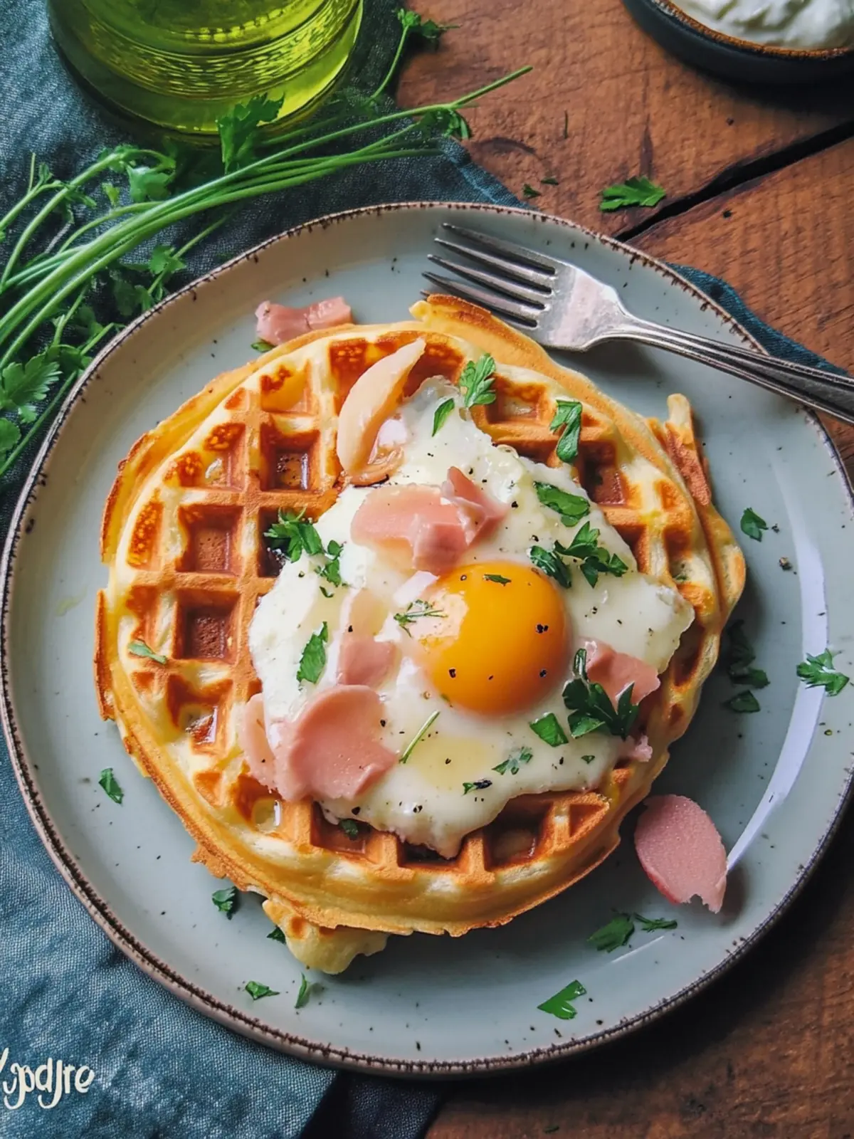 Savor Croque Madame Waffles with Creamy Dijon Perfection 2 Croque Madame Waffles