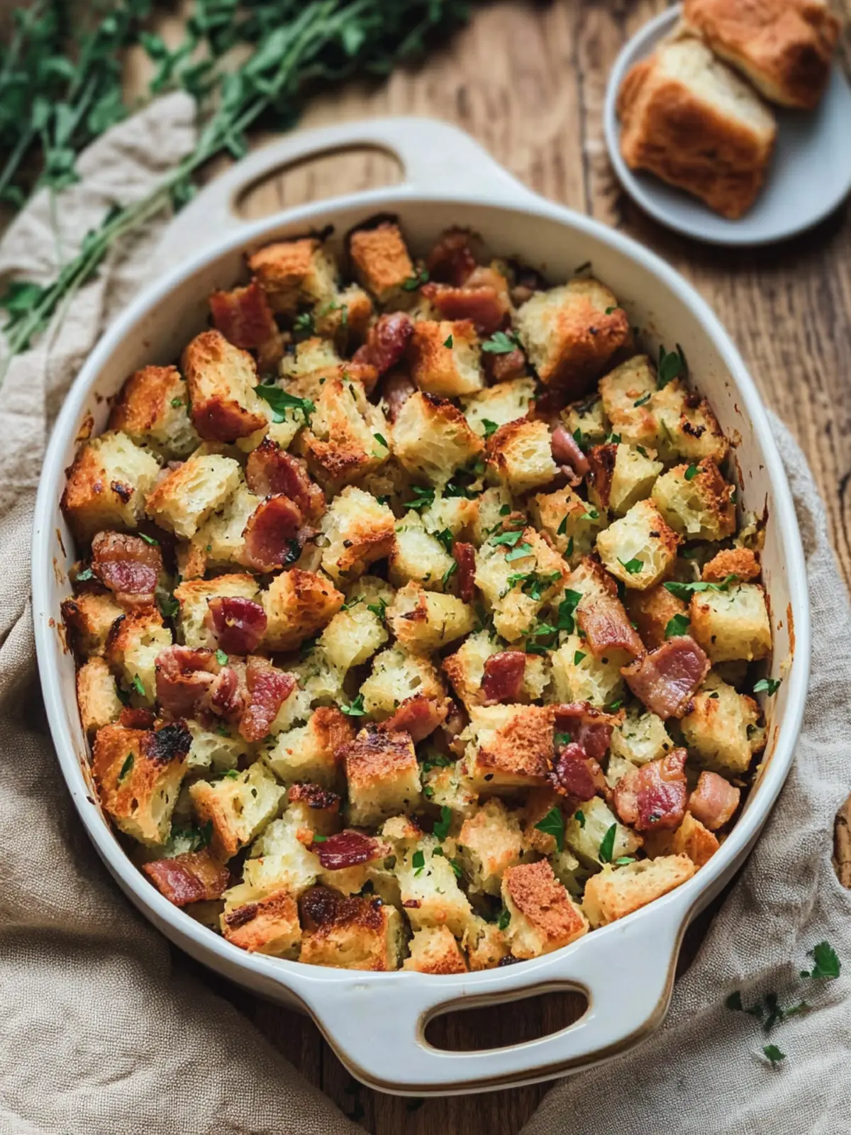 Savory Bacon Stuffing: The Ultimate Comfort Food Delight 3 Bacon Stuffing