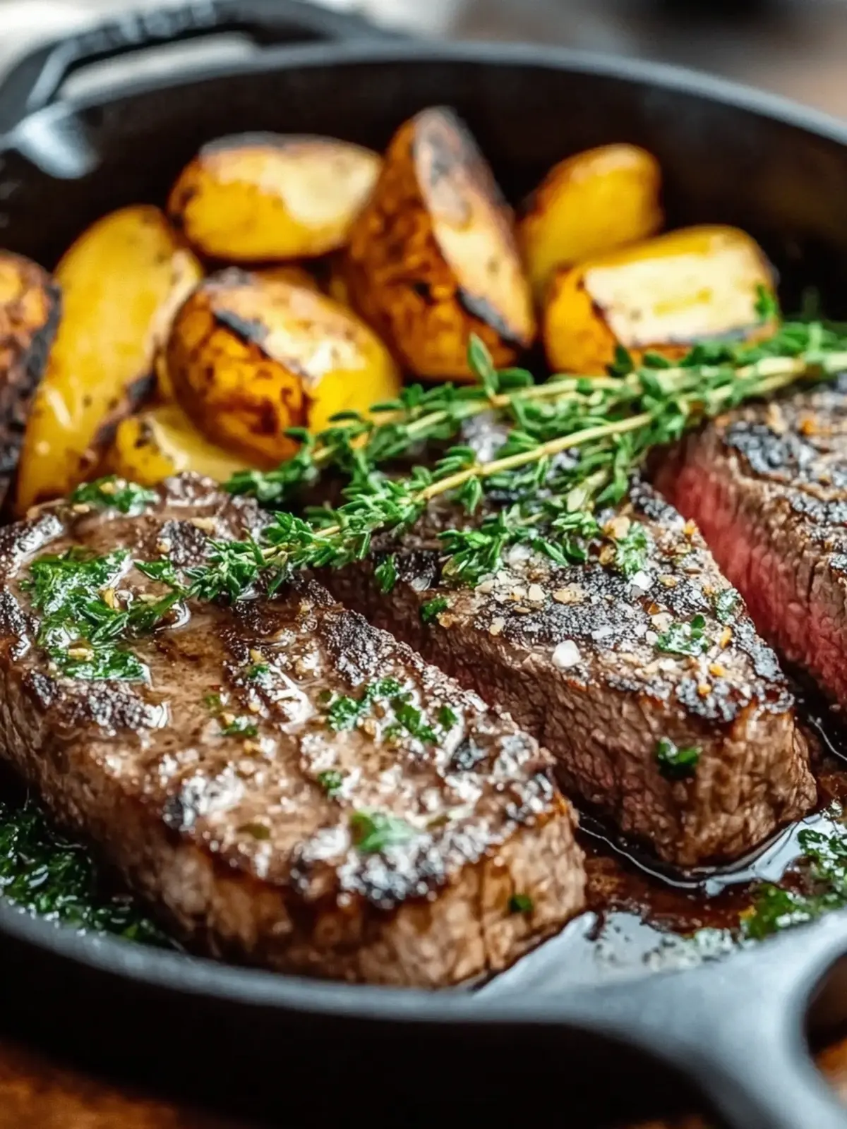Savor Delicious Cast Iron Skillet Steak with Garlic Butter 4 Cast Iron Skillet Steak