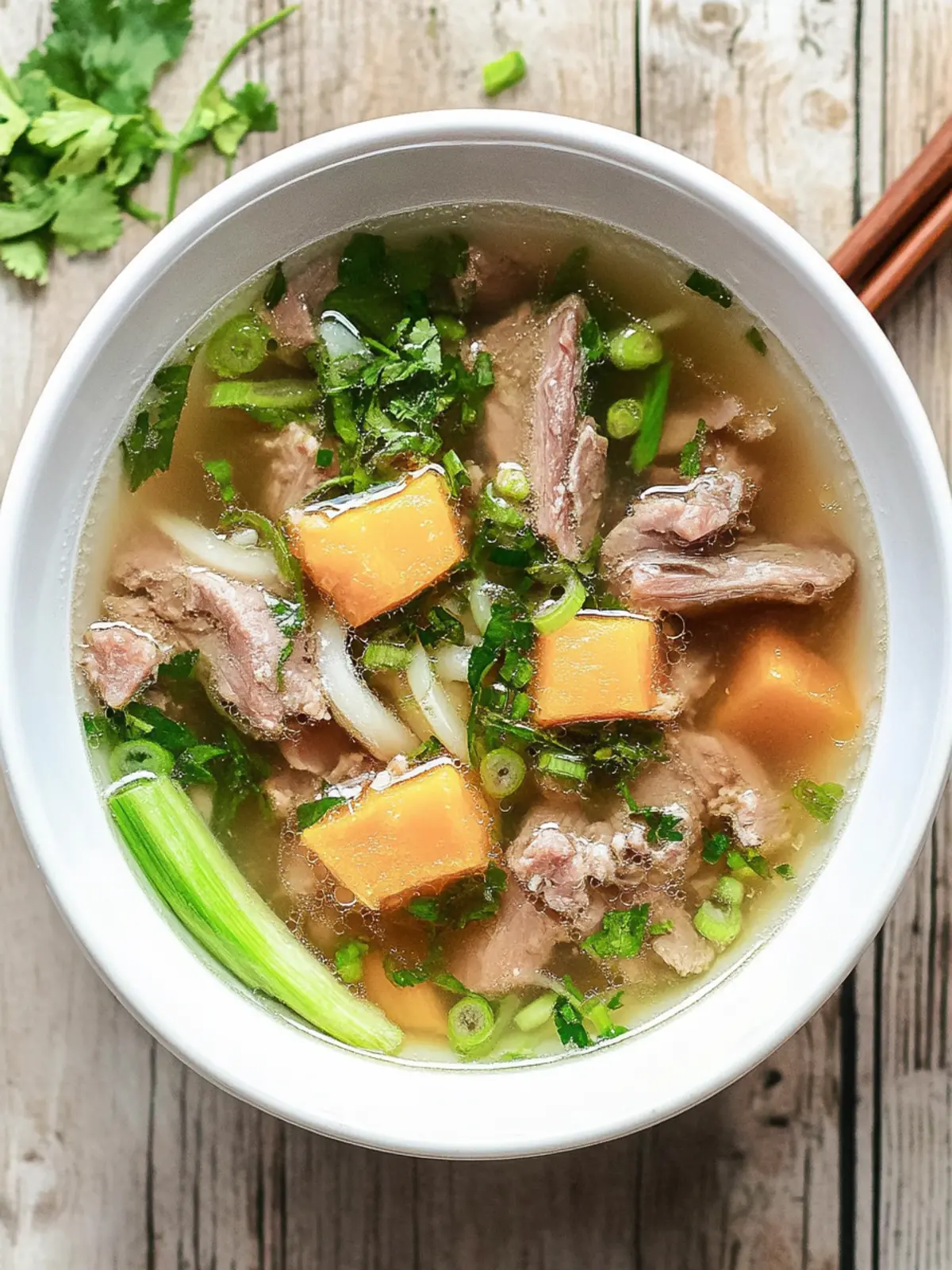 Hearty Vietnamese Pork Spare Rib Soup with Opo Squash Bliss 4 Vietnamese Pork Spare Rib Soup with Opo Squash
