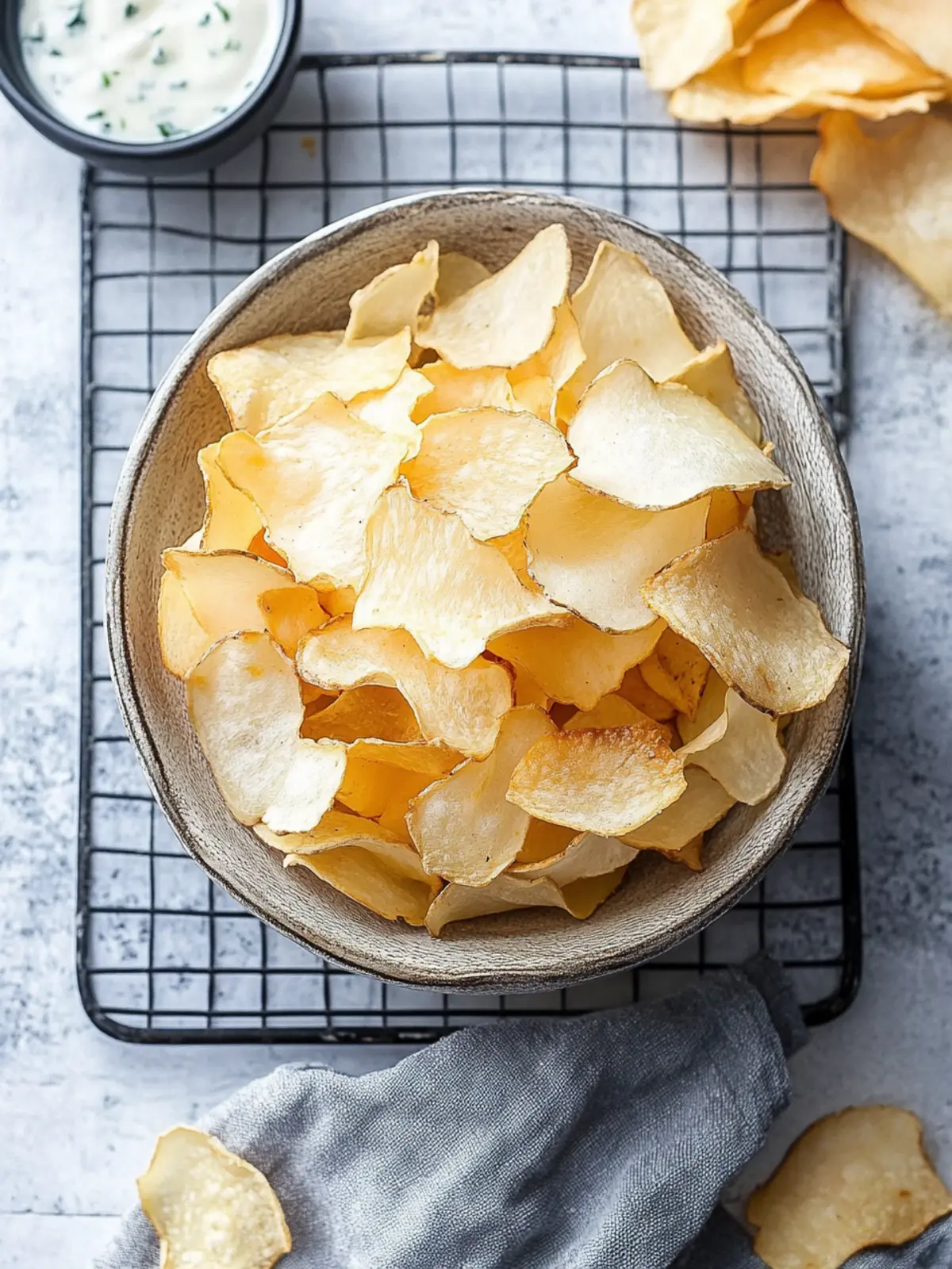 Crispy Jicama Chips with Zesty Lime and Spicy Cayenne 2 Jicama Chips