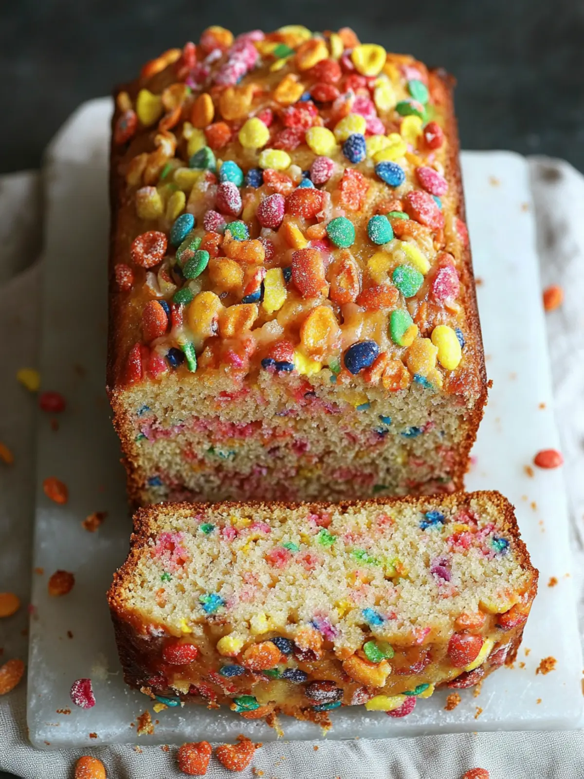 Fruity Pebbles Breakfast Bread: A Colorful Morning Delight 4 Fruity Pebbles Breakfast Bread
