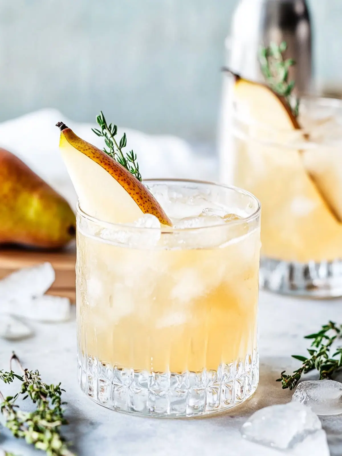 Delightful Pear Vanilla Gin Fizz: Your New Favorite Cocktail 2 Pear Vanilla Gin Fizz