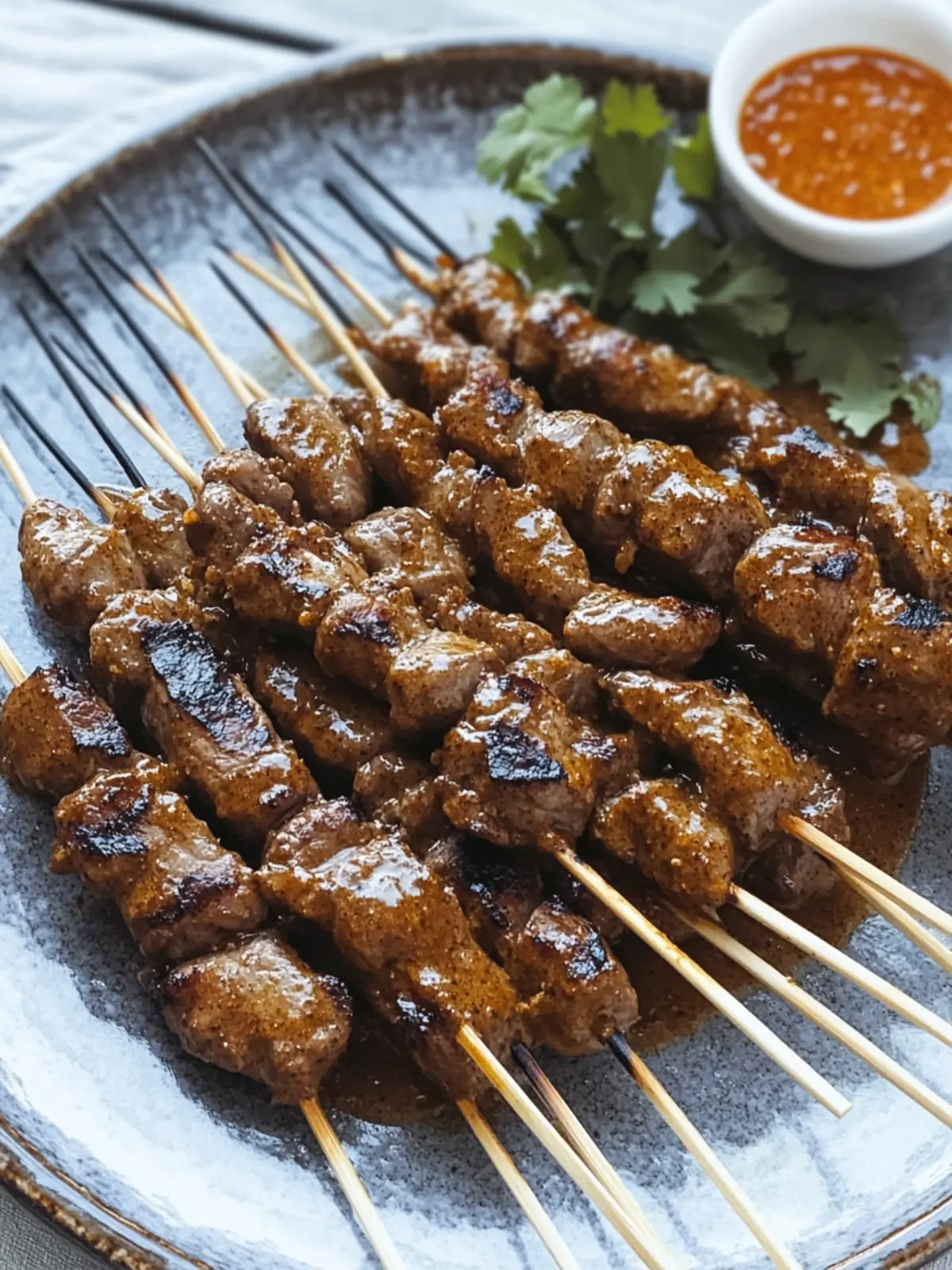 Savory Beef Skewers with Spiced Sauce for Bold Flavor Boost 2 Beef Skewers with Spiced Sauce