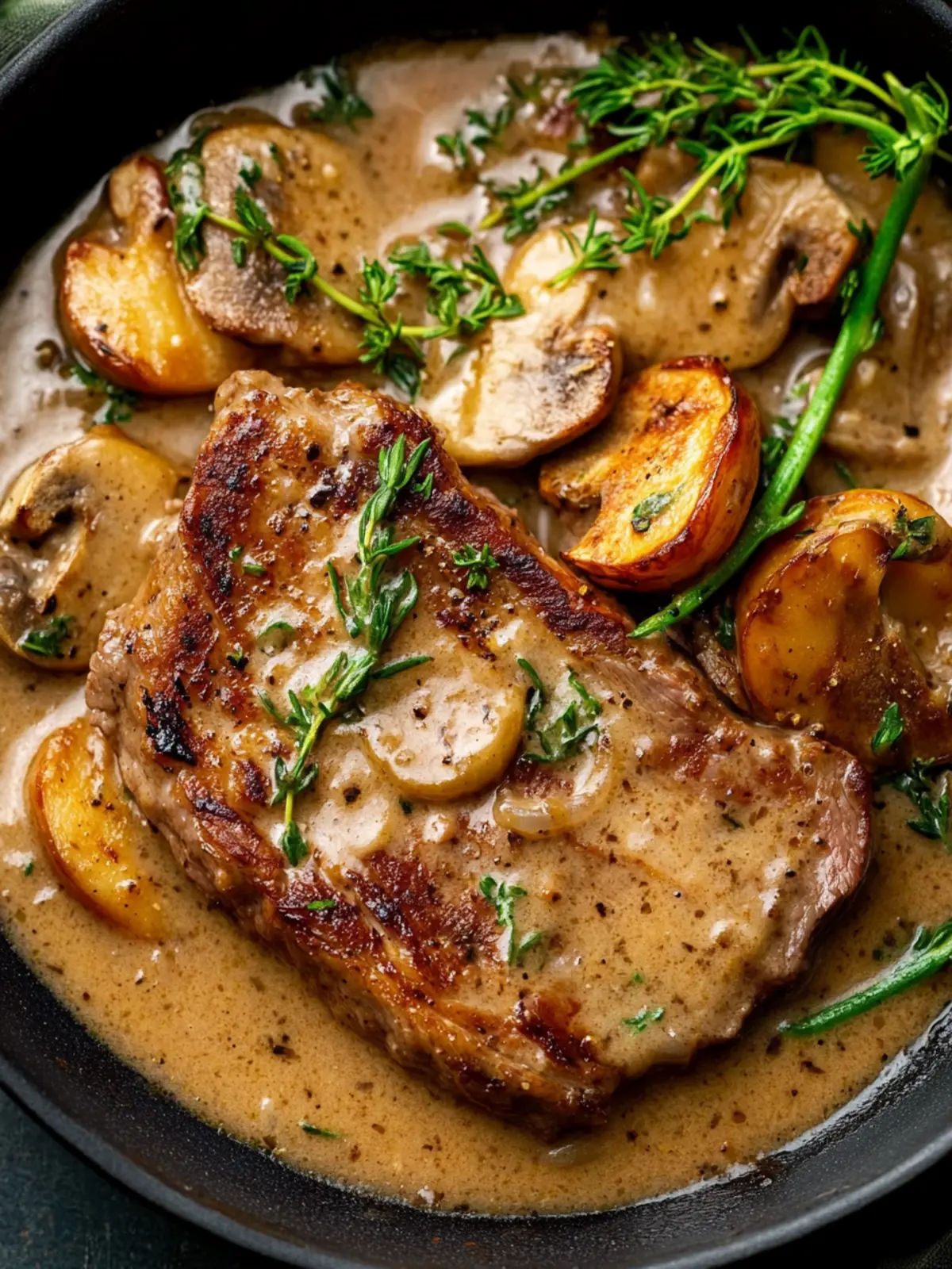Irresistible Smothered Pork Steak in Creamy Garlic Sauce 3 Smothered Pork Steak