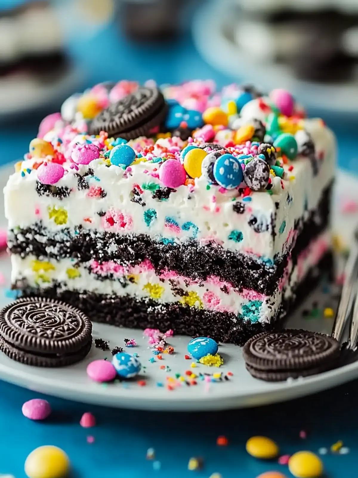 Delightful Funfetti Oreo Icebox Cake for Sweet Celebrations 3 Funfetti Oreo Icebox Cake