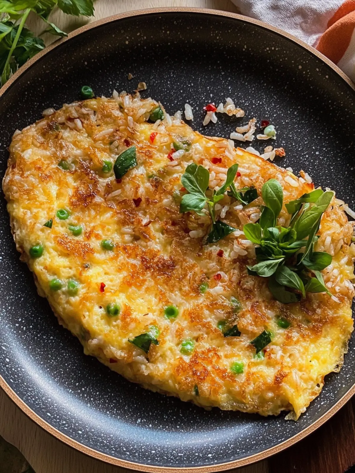 Crispy Rice Omelette: A Flavor-Packed Breakfast in 5 Minutes 3 Crispy Rice Omelette