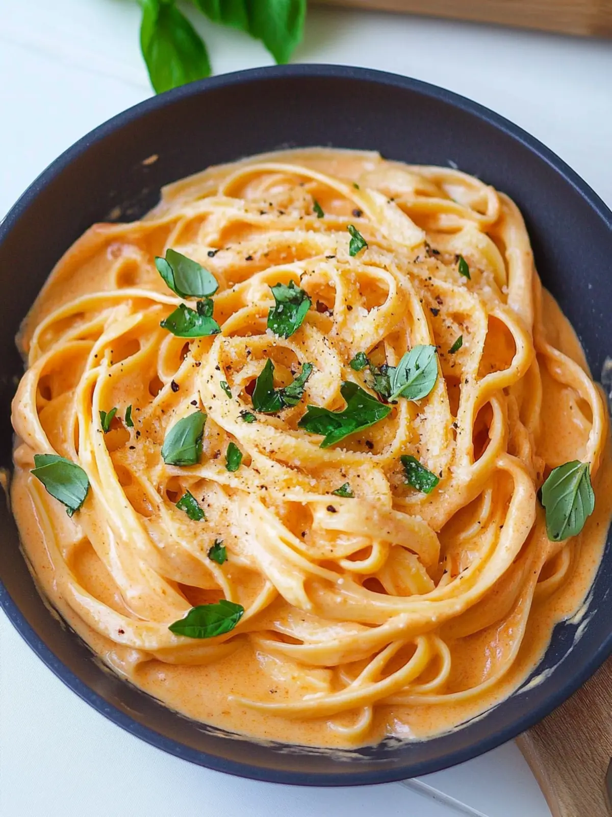 Creamy Red Pepper Alfredo Pasta that's Totally Nut-Free! 2 Creamy Red Pepper Alfredo Pasta