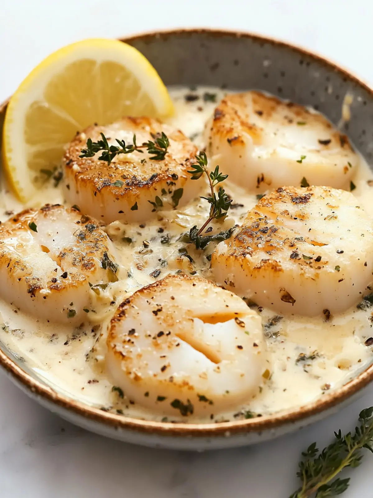Decadent Scallops with Cream Sauce for Effortless Elegance 4 Scallops with Cream Sauce