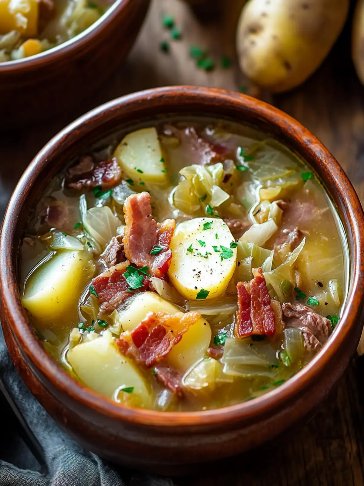 Warm Up with Hearty Irish Beef Bacon Cabbage Potato Soup 4 Irish Beef Beef Bacon Cabbage Potato Soup