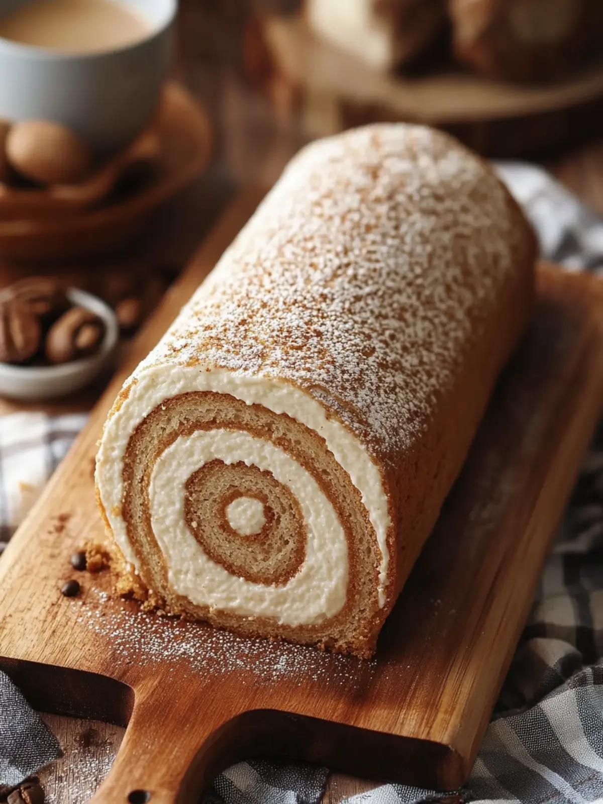 Irresistible Coffee Swiss Roll with Creamy Whipped Delight 2 Coffee Swiss Roll