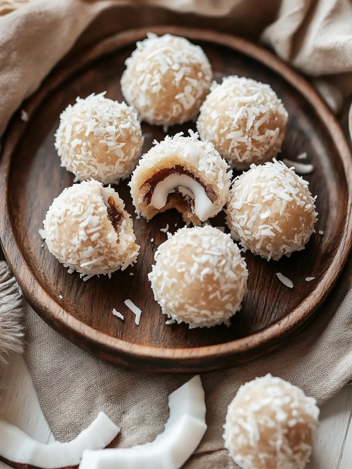 Delicious Coconut Cookie Balls Stuffed with Chocolate Bliss 5 Coconut Cookie Balls