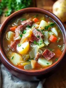 Warm Up with Hearty Irish Beef Bacon Cabbage Potato Soup 6 Irish Beef Beef Bacon Cabbage Potato Soup