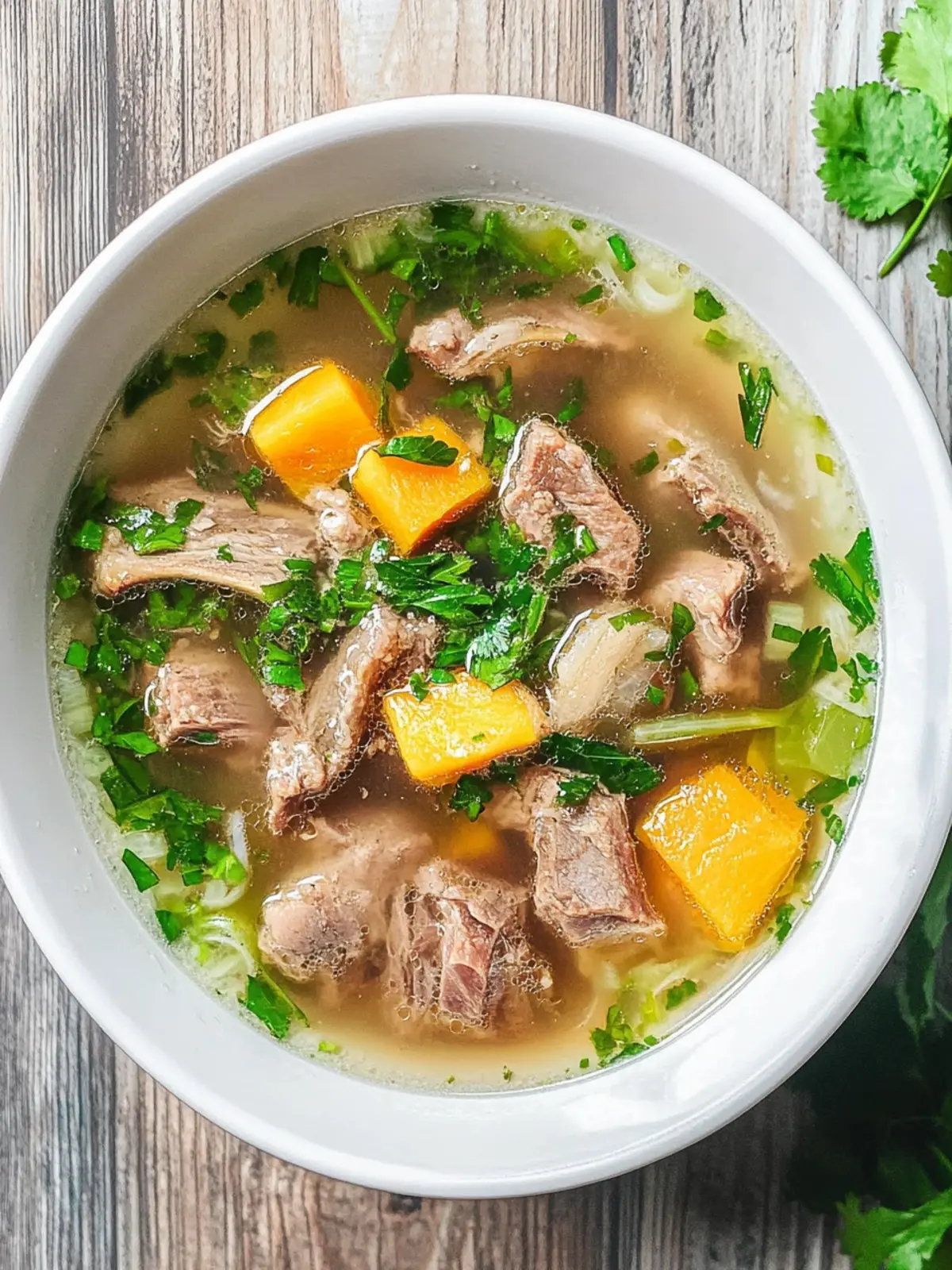 Hearty Vietnamese Pork Spare Rib Soup with Opo Squash Bliss 3 Vietnamese Pork Spare Rib Soup with Opo Squash