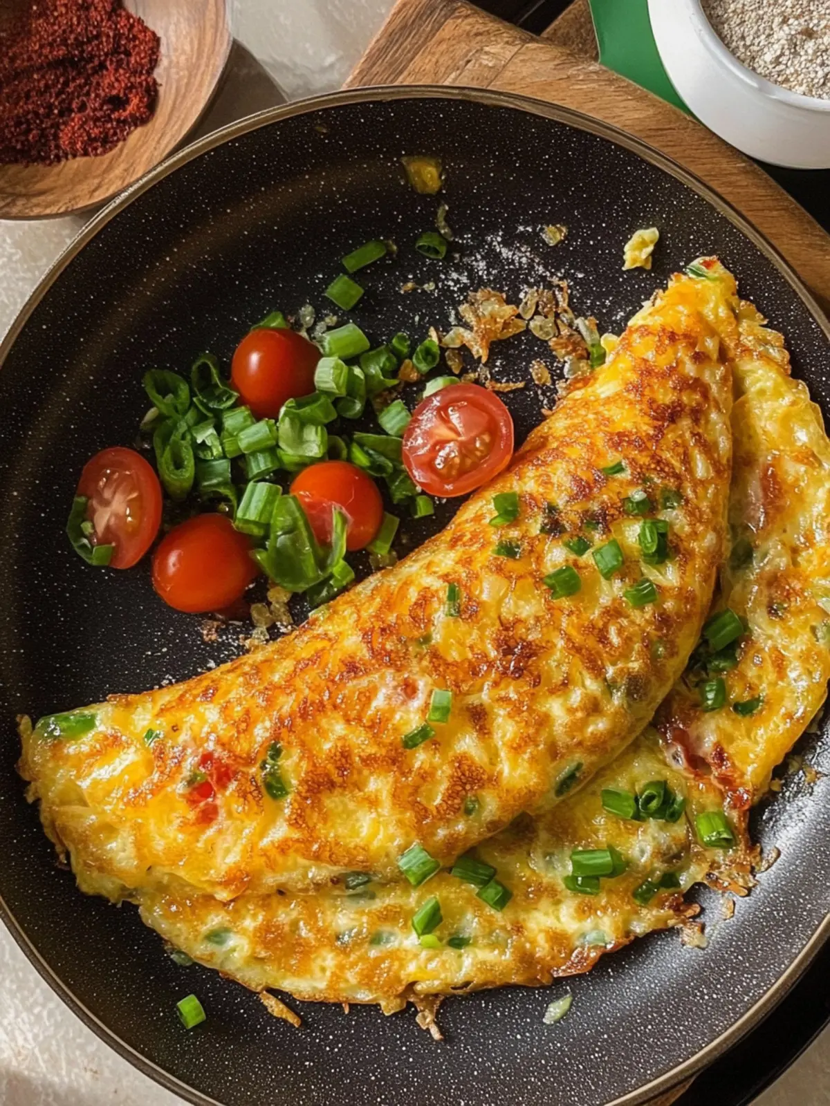 Crispy Rice Omelette: A Flavor-Packed Breakfast in 5 Minutes 5 Crispy Rice Omelette