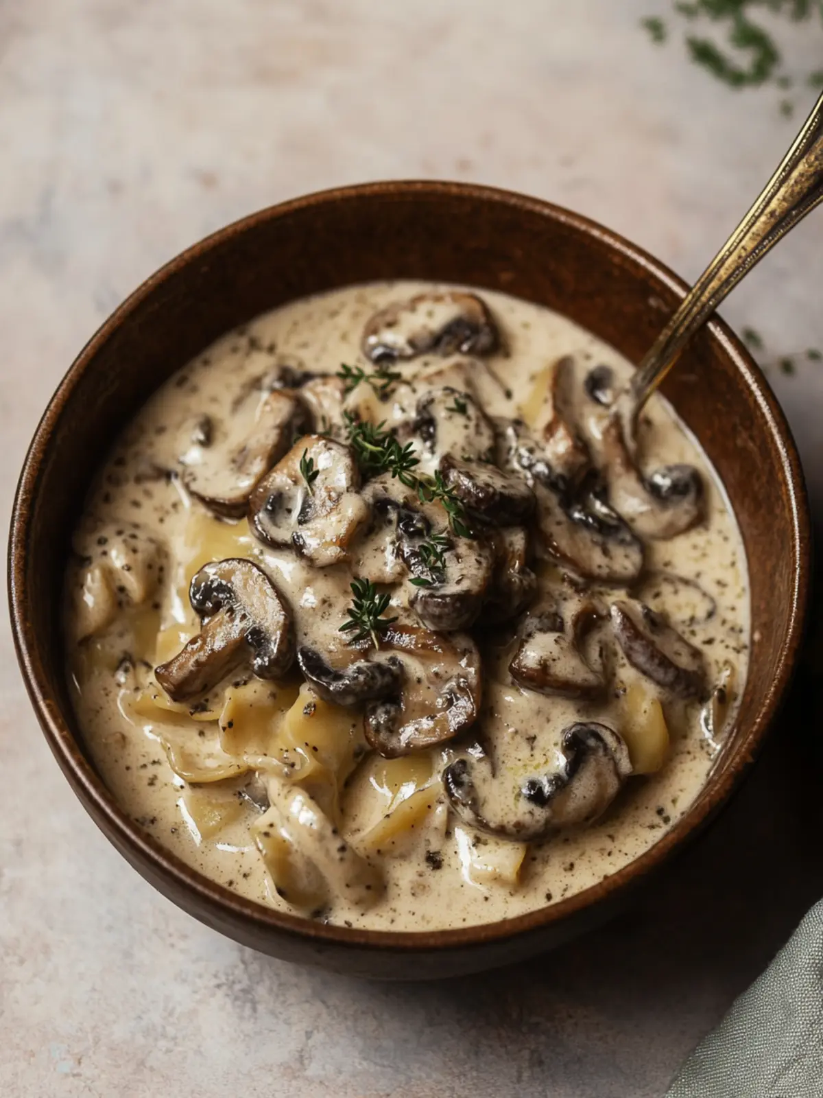 Creamy Gorgonzola Truffle Sauce with Mushrooms in 10 Minutes 5 Gorgonzola Truffle Cream Sauce with Mushrooms